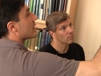 The inventors discuss test data: the wearable prototype will be slightly larger than an iPhone.