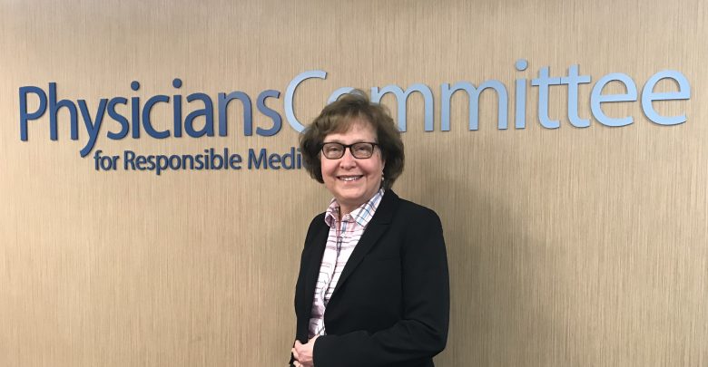 Betty Mizek at Physicians Committee for Responsible Medicine where she learned about plant-based diet that has so improved her health